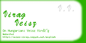 virag veisz business card